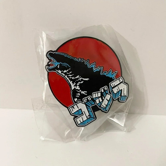 Lot of 3 Enamel Metal Pin Double Rubber Backing Mario Kart Shell Godzilla - Picture 11 of 13